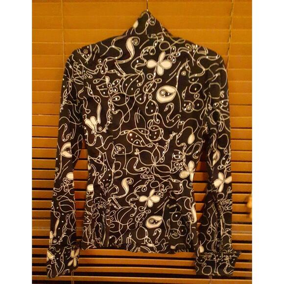 🏇Diane Olsen Black White Crystal Horseman Equestrian Jacket Size 1/2